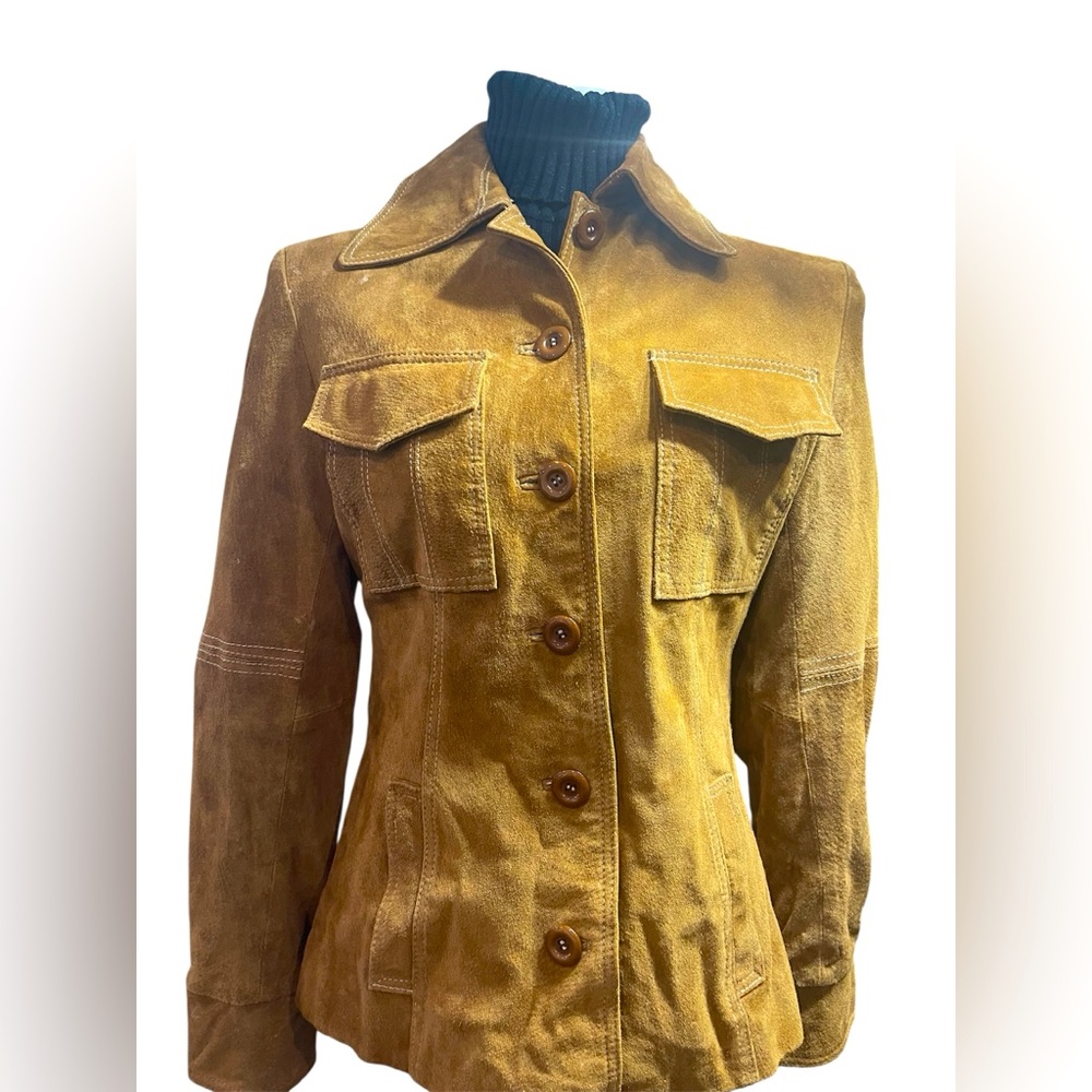 Chick Basic Suede Jacket (S) - image 2